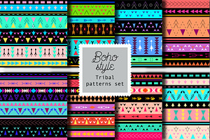 8 Boho tribal style patterns