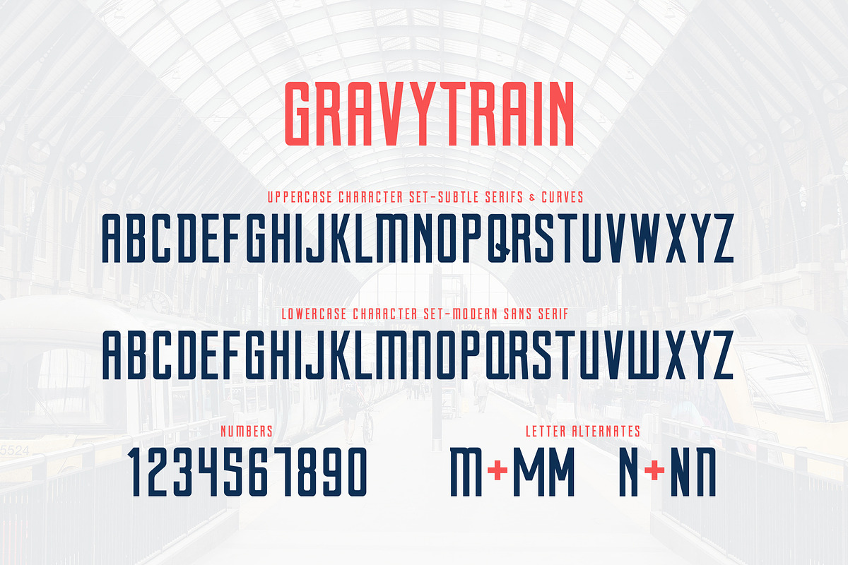 Gravytrain - A Display Font preview 4