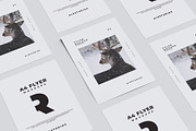 A4 Flyer Paper Mockup, a Print Template by AlkStudio (Thumbnail 1 of 10)