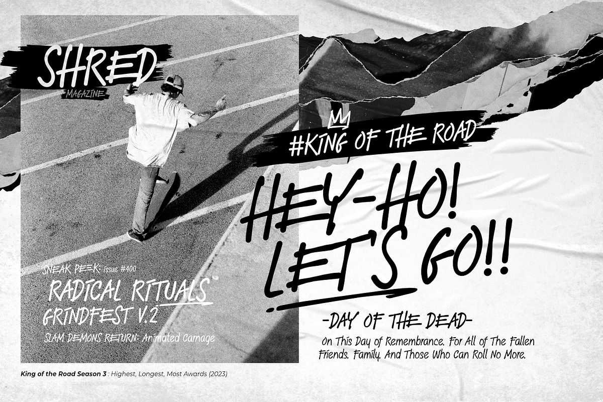 Thrasher Head - Raw Type, a Handwritten Font by ikiiko (Photo 2 of 7)