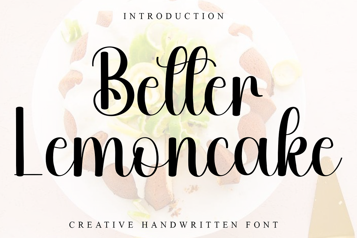 Better Lemoncake, a Handwritten Font by InermediaSTUDIO (Photo 1 of 8)