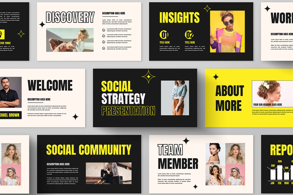 Social Strategy Presentation Layout, a Presentation Template by ContestDesign (Photo 1 of 5)
