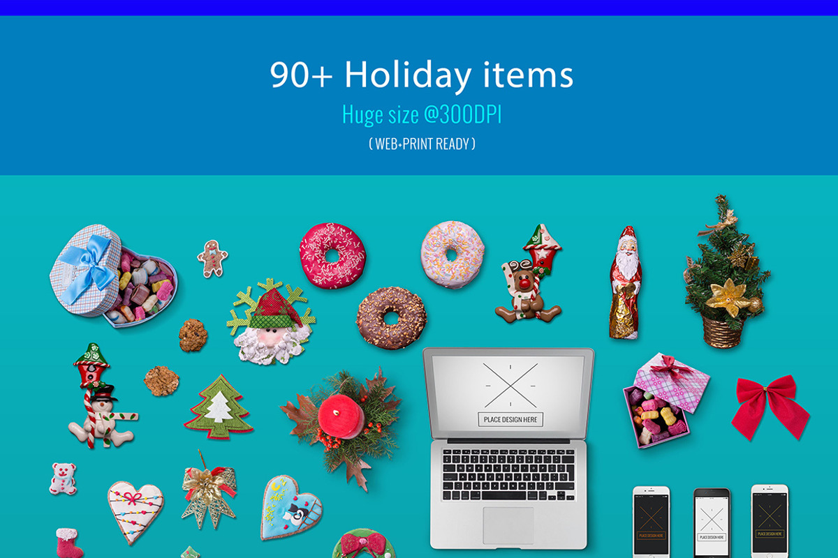 Winter Holidays scene generator V.2, a Product Mockup by All Design Store (Photo 2 of 2)
