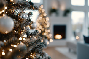 Christmas tree with glowing lights, a Holiday Photo by MistyDay