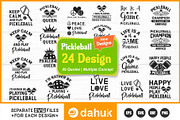 Pickleball SVG, Pickleball 24 Design, a Graphic by Dahuk Design (Thumbnail 1 of 2)