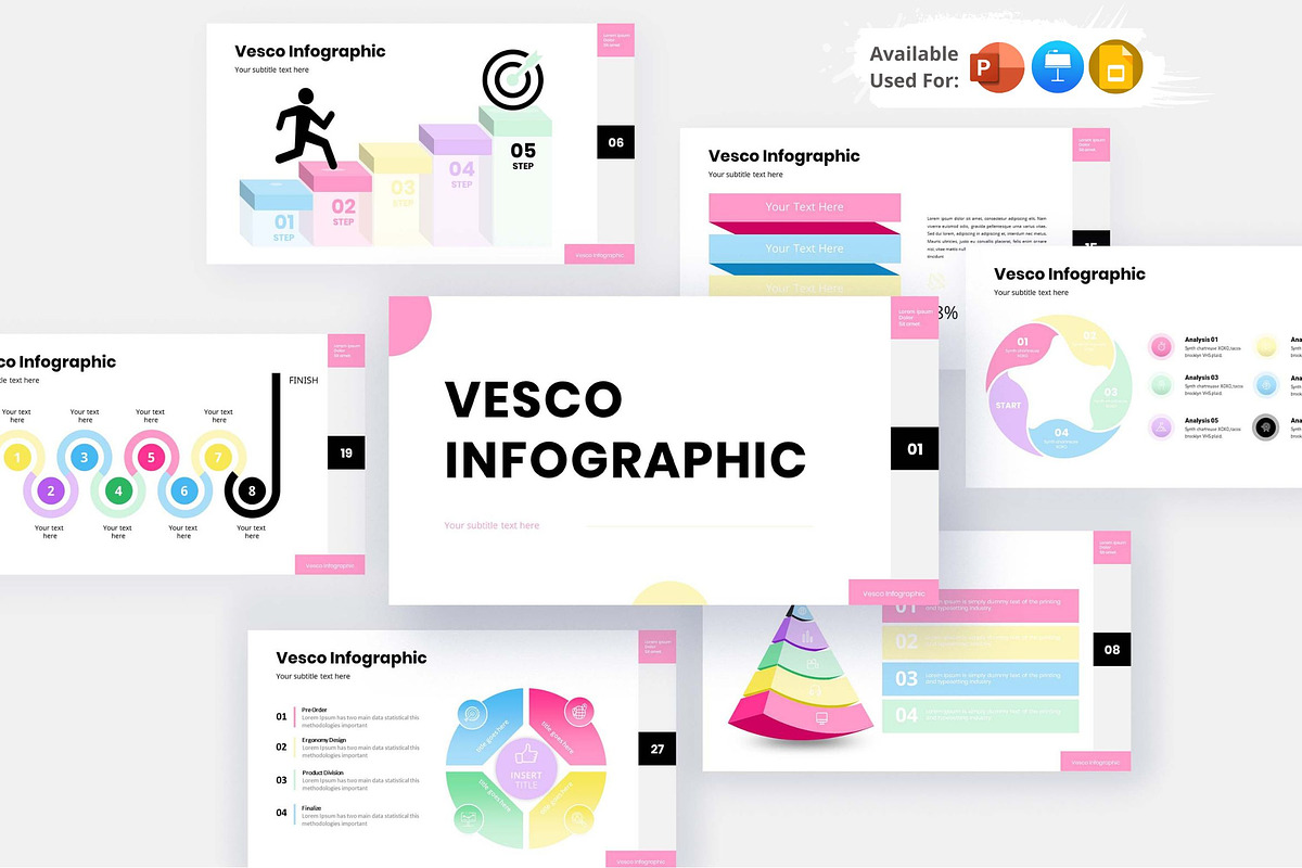 Vesco Infographic Template, a Presentation Template by Analogous Temp (Photo 1 of 4)