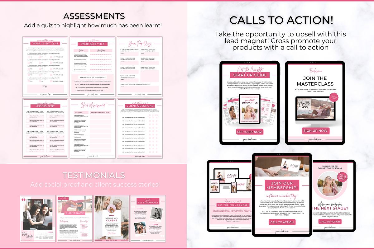 eBook & Workbook Bundle! 140 Pages, a Marketing Template by Templatables (Photo 7 of 10)