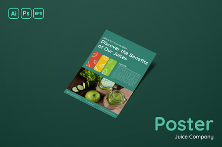 Juice Company Poster, a Poster Template by Fannan Studio