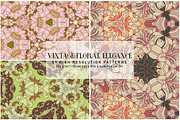 Vintage Floral Elegance, a Pattern Graphic by Digital Art Creations (Thumbnail 3 of 7)