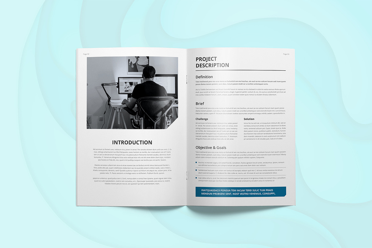 Canva Company Profile, a Brochure Template by DesignDevisers (Photo 3 of 6)
