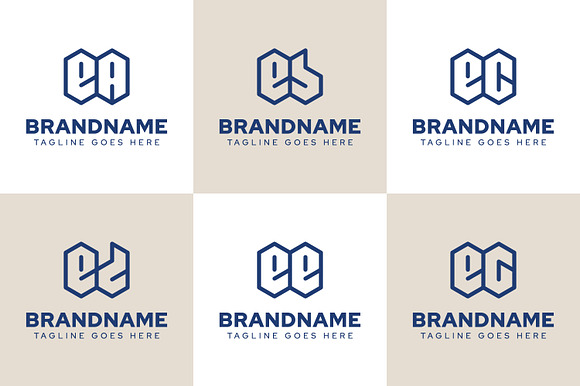 Letters Ea Eb Ec Ed Ee Eg Logo