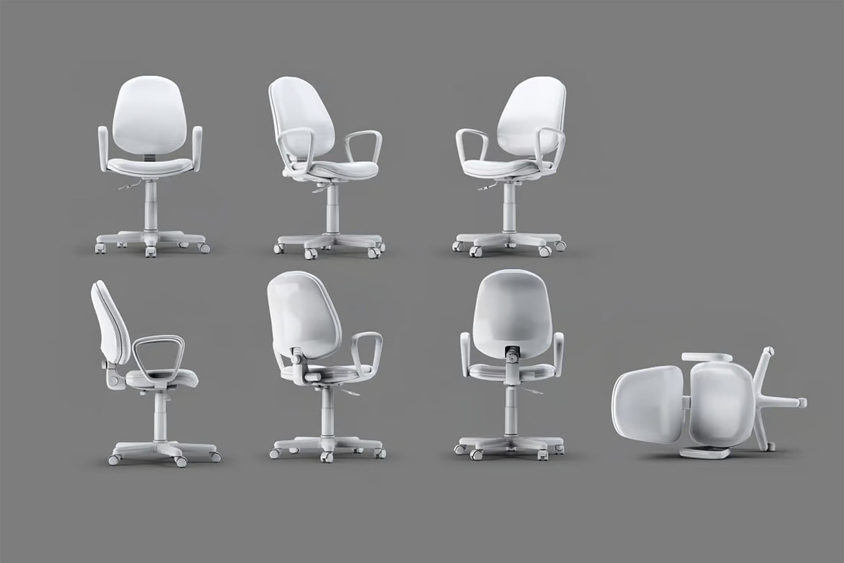 Office Chair Mock-Up, a Product Mockup by DesignRushMarket (Photo 2 of 6)