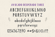 Avocado Desperado Font Set, a Sans Serif Font by 3ora (Thumbnail 7 of 8)