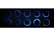 Glowing blue neon rings with magical, an Object Illustration by art PVP - market (Thumbnail 1 of 3)