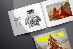 Landscape US Letter Magazines Mockup