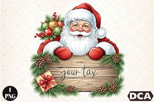 Watercolor Santa Christmas  PNG, an Illustration by DreamCafeArt