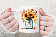 Fall Masons Jars Clipart, an Illustration by Sublimation Artist (Thumbnail 5 of 6)