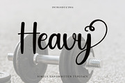 Heavy, a Script Font by InermediaSTUDIO (Thumbnail 1 of 6)