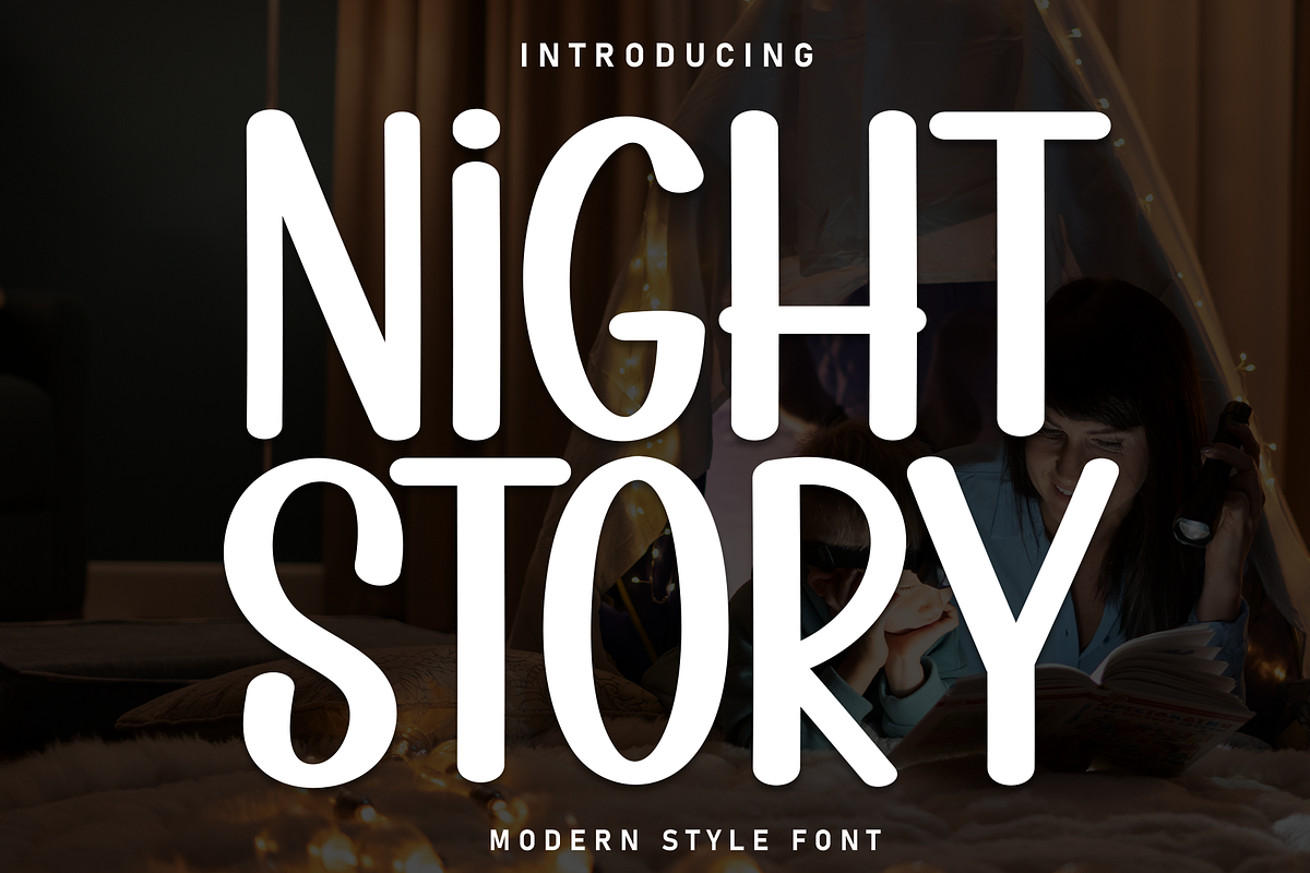 Night Story | Script Font, a Script Font by Scratchones (Photo 1 of 8)