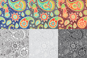 Indian Patterns In Vector And JPEG