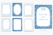 Watercolor Blue Frames Borders, an Object Graphic by Solo Art Original (Thumbnail 8 of 15)
