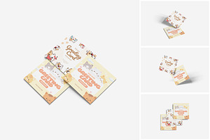 Square Greeting Card, a Product Mockup by MrLetters