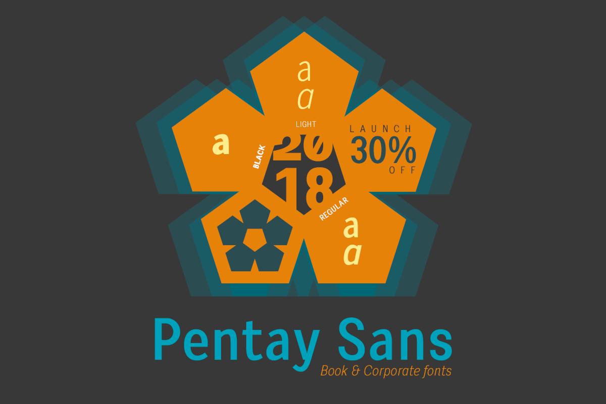 Pentay Sans -5 styles- 30% OFF