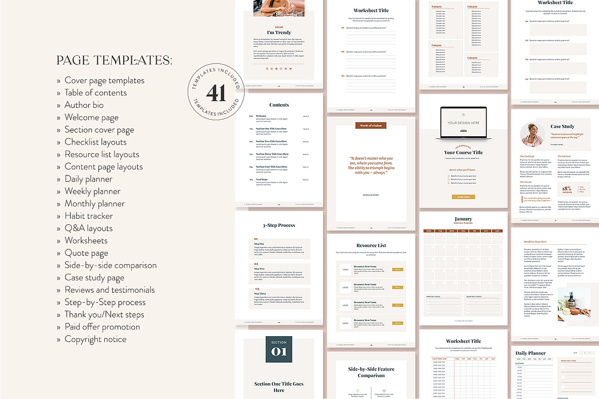 Trendy Lead Magnet Builder Bundle, a Marketing Template by Jessica Rea (Photo 2 of 4)