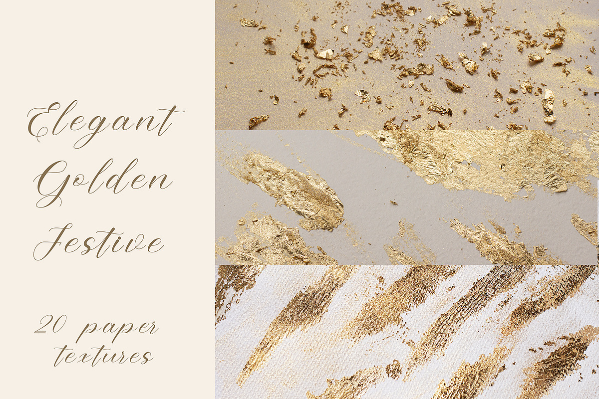 Golden festive papers, a Texture Graphic by Anntuan (Photo 1 of 14)