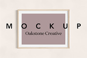 Landscape Wood Frame with Mat Mockup, a Household Mockup by OakstoneCreative (Thumbnail 1 of 5)