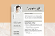 Modern Professional Resume Template, a Resume Template by VictoriousVita (Thumbnail 1 of 8)
