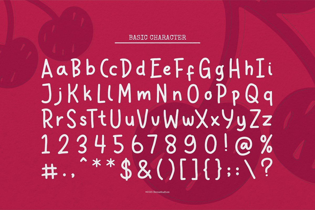 Cherry Sugar | Handwritten Font, a Handwritten Font by Denustudios (Photo 12 of 12)