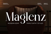 Maglenz - Serif Family Font, a Serif Font by Flawless And Co (Thumbnail 1 of 10)