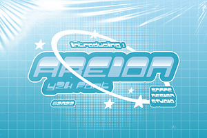 Areion - Y2K Font, a Font by Snape Design Studio