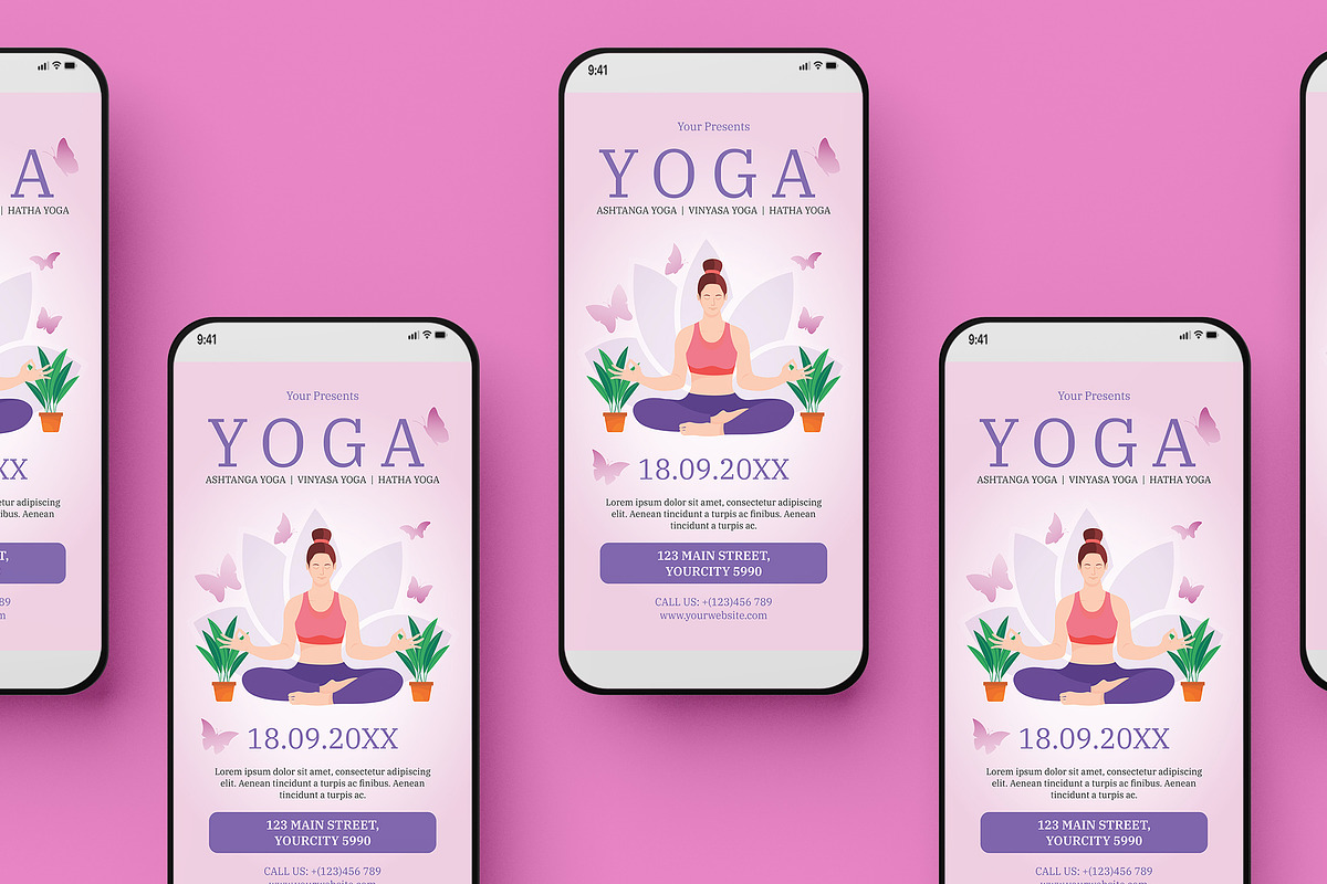 Yoga Flyer, a Flyer Template by Creativestoree (Photo 4 of 5)