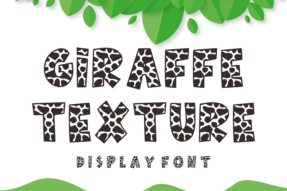 Giraffe Texture, a Sans Serif Font by Limited.studio (Photo 1 of 5)