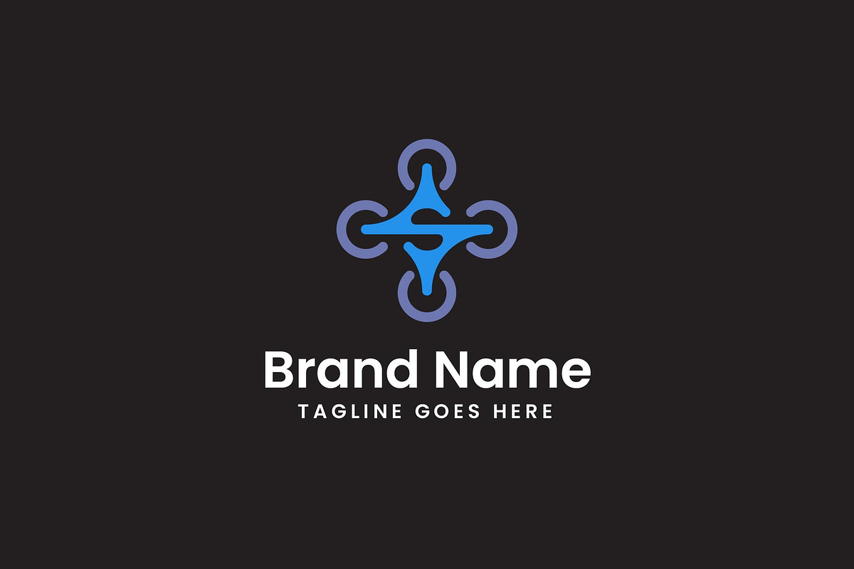 Letter S with Drone Logo, a Branding & Logo Template by Evloxx Studio (Photo 2 of 3)