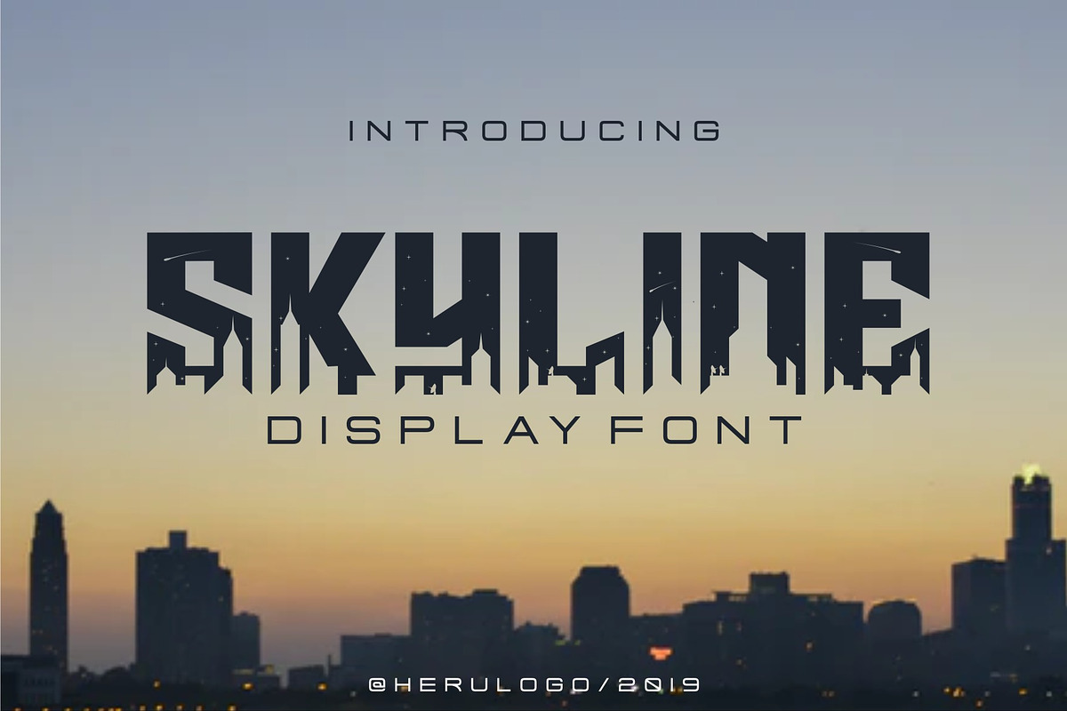 SKYLINE DISPLAY FONT