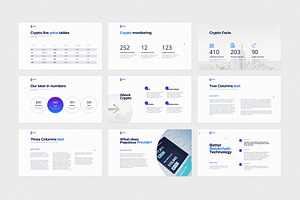 CRYPTO Powerpoint Template Light