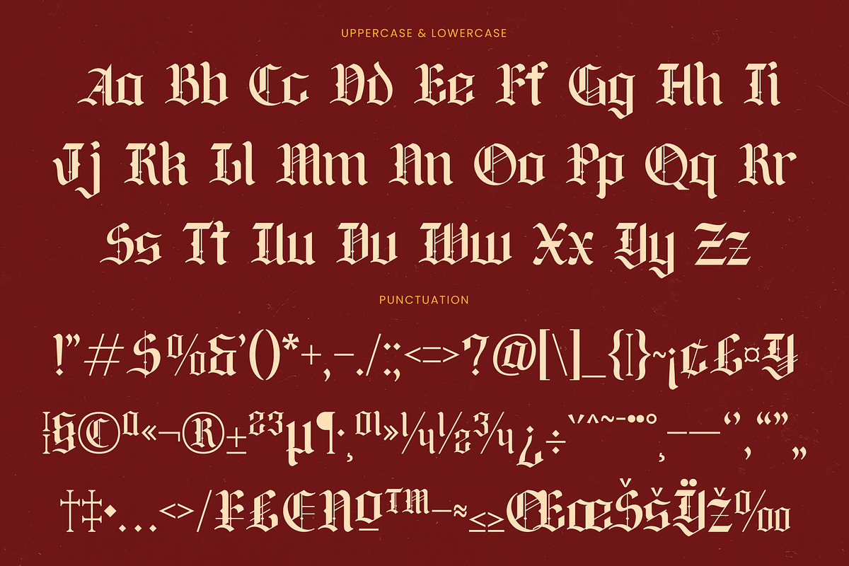 Lionkin Stylish Blackletter Font, a Blackletter Font by timelesstype.co (Photo 18 of 20)