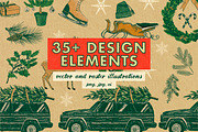 Holiday Design Kit + Script Font, a Texture Illustration by Dylan Roop Design Co. (Thumbnail 2 of 9)