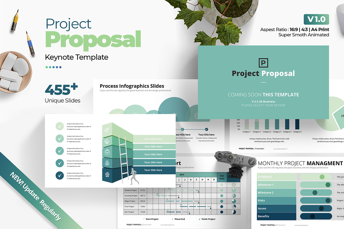 Project Proposal Keynote Template, a Presentation Template by WhiteGraphic (Photo 13 of 13)