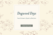 Dogwood Days Hand-drawn Clipart, an Illustration by Tallulah Digital Designs (Thumbnail 1 of 4)