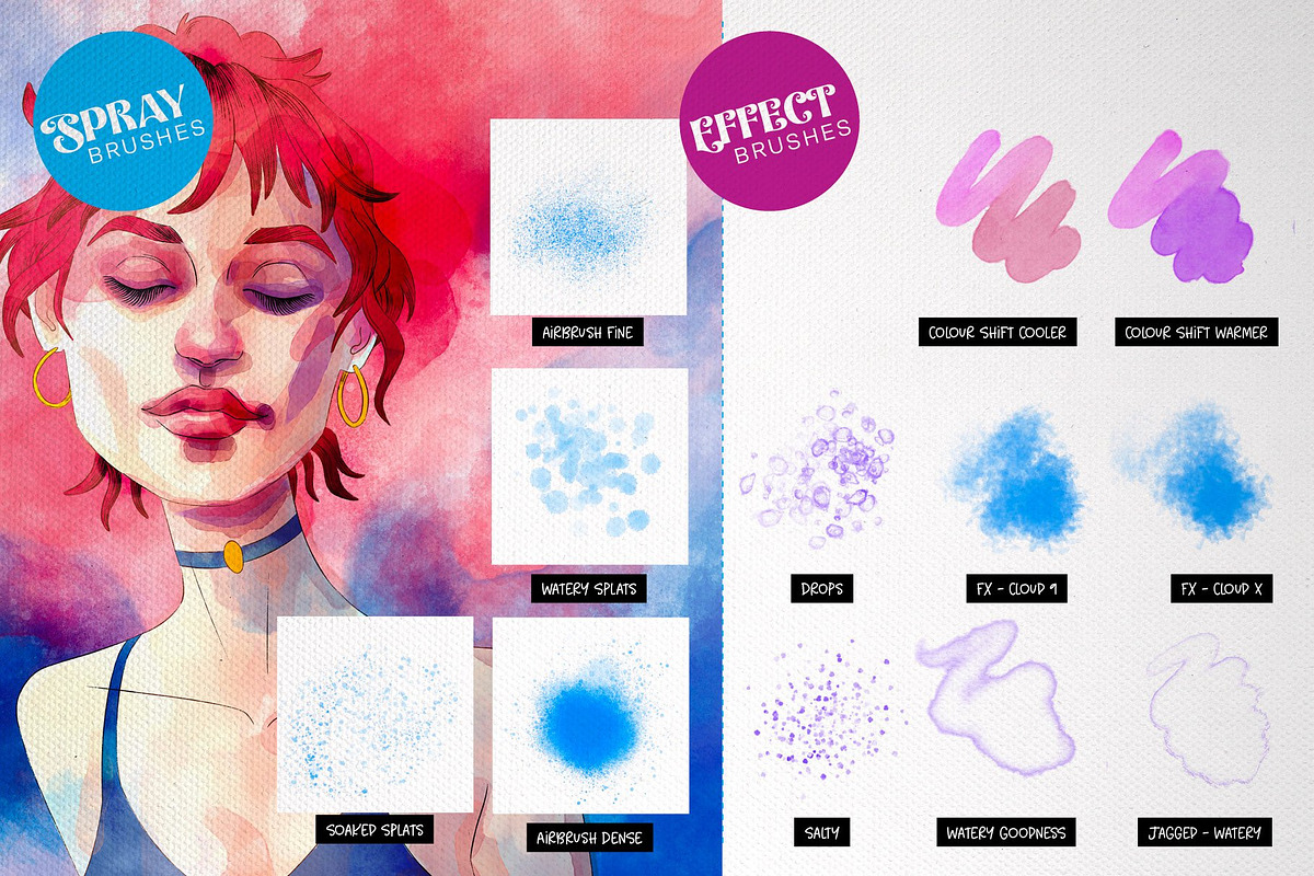 Wicked Watercolour Brushes, a Brush Add-On by Green Room Media (Photo 14 of 23)