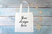 6 White tote bag mockup bundle., a Print Template by MockupMarket (Thumbnail 6 of 7)