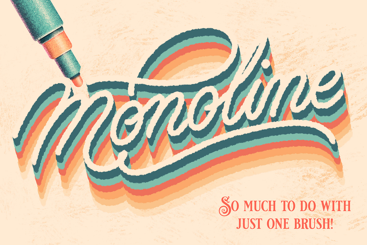 Procreate Lettering Brush Pack, a Brush Add-On by Debi Sementelli (Photo 6 of 14)
