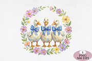 Brushstroke Easter Ducks Png, an Illustration by Daily.Designs (Thumbnail 1 of 5)