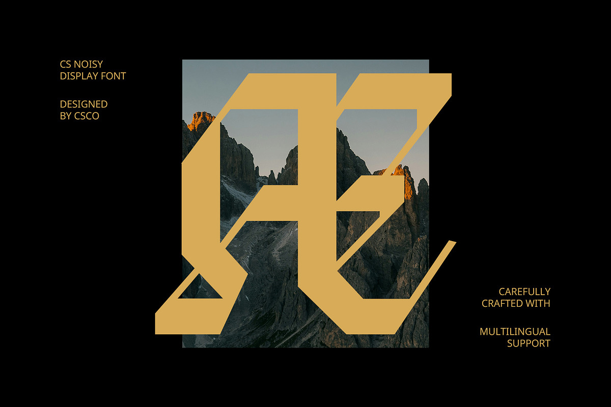 CS Noisy – Blackletter Font, a Blackletter Font by Craft Supply Co. (Photo 3 of 8)