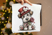 Whimsical Valentine Dog Clipart, an Illustration by OK Design (Thumbnail 4 of 6)