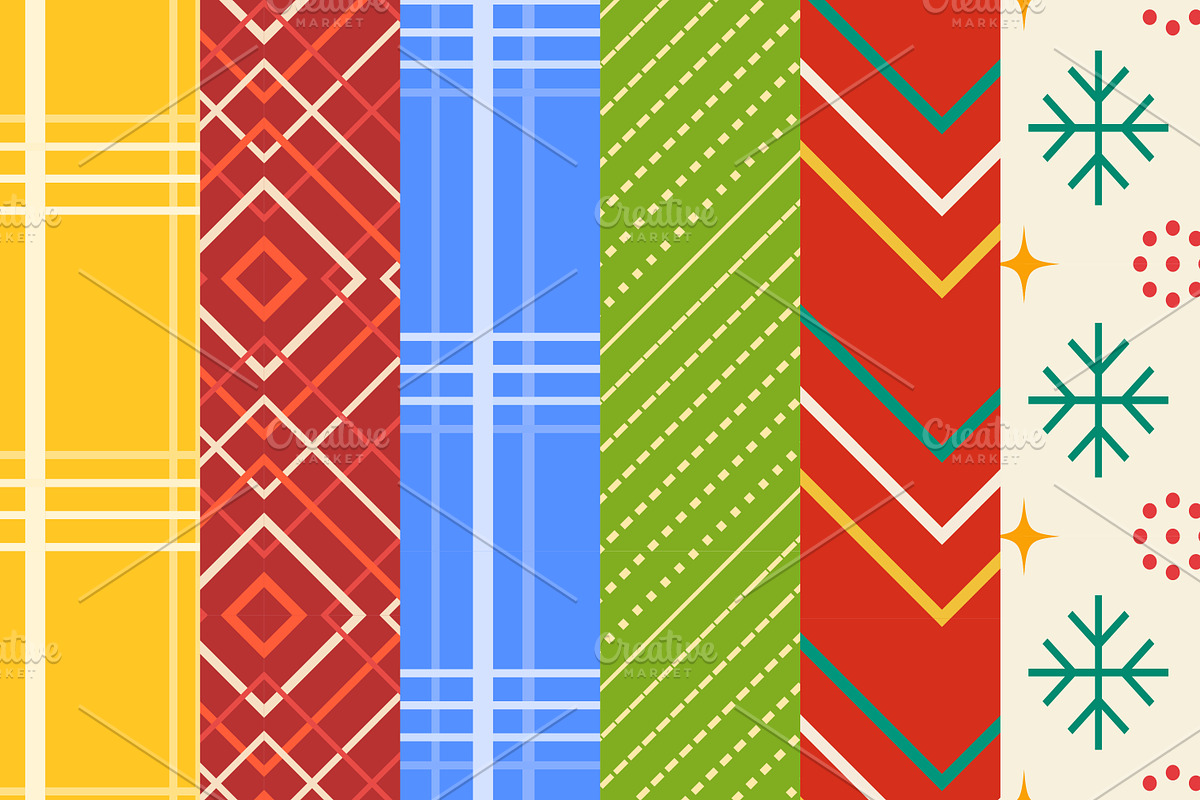 6 Seamless Pattern Collection, a Pattern Graphic by Signatoro (Photo 1 of 7)